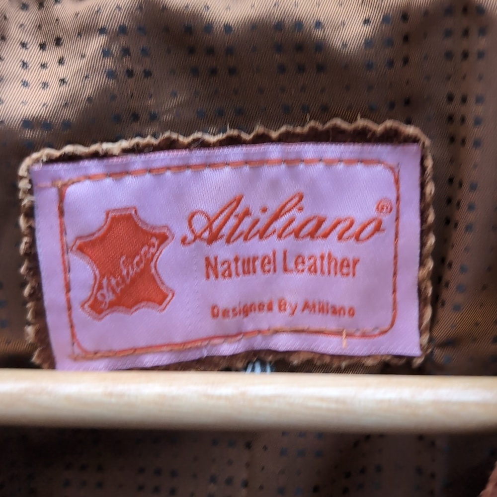 Vintage Atiliano 100% Genuine Leather Jacket - Picture 3 of 5